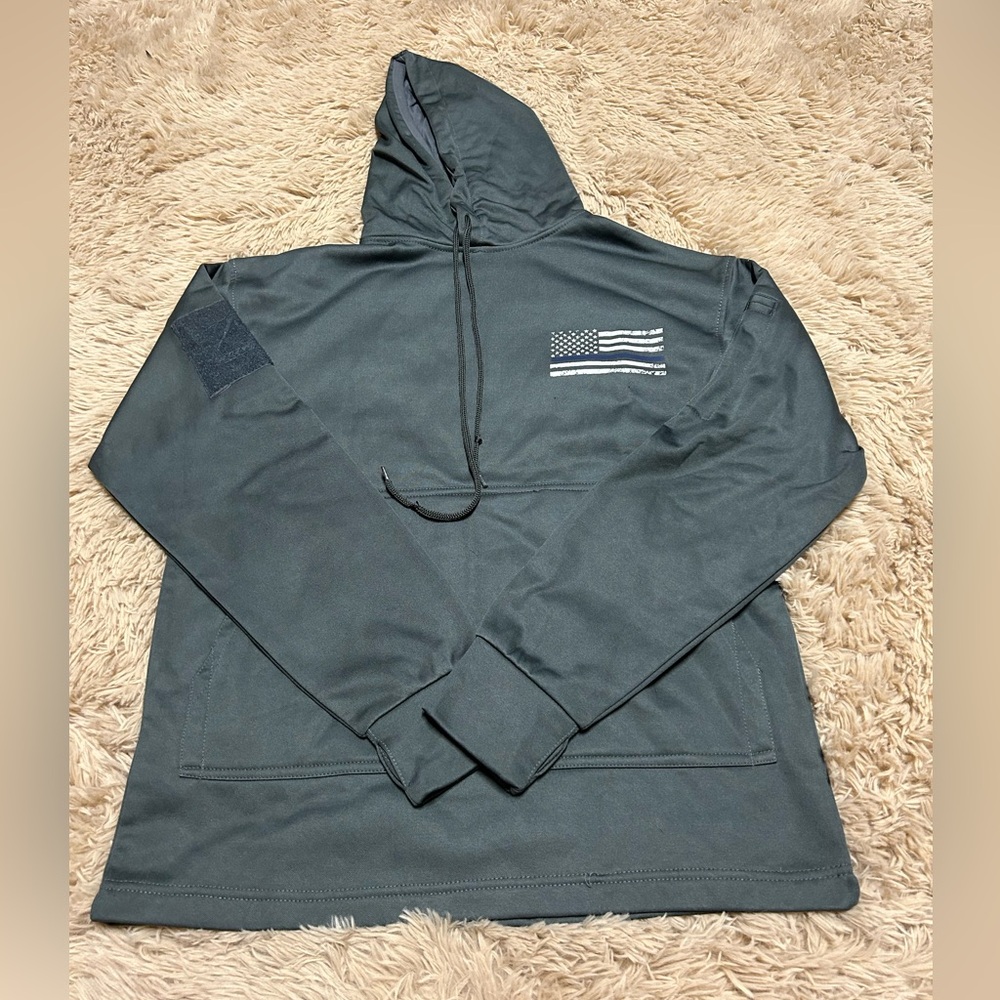 American Flag Police Support Hoodie